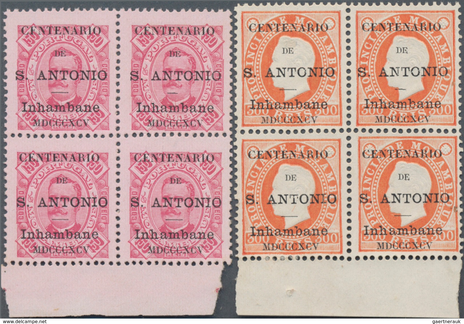 Mocambique - Provinzausgaben: Inhambane: 1895, '700th Birthday Of Antonio Of Padova' King Luis I. An - Inhambane