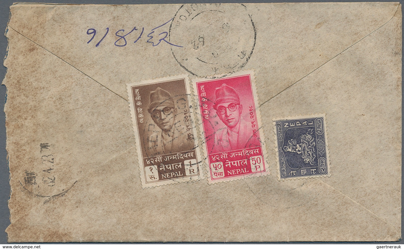 Nepal: 1900's-50's Ca.: Group Of 27 Covers Including Several From Nepal To Tibet Franked By Indian A - Népal