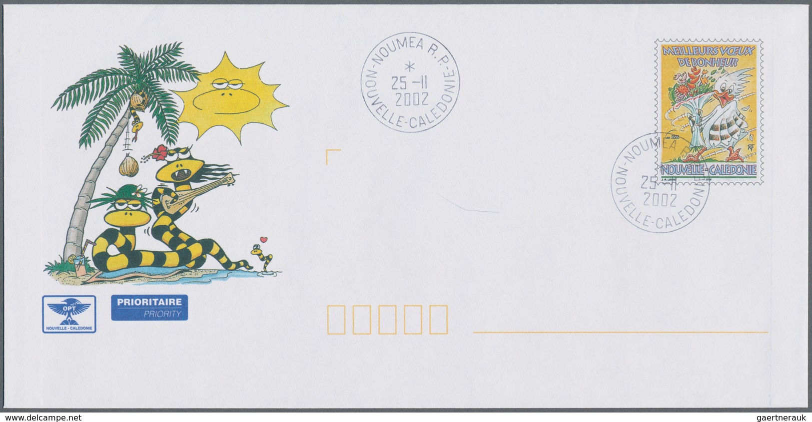 Neukaledonien: 1997/2003 (ca.), accumulation with about 850 PRE-STAMPED ENVELOPES with many differen