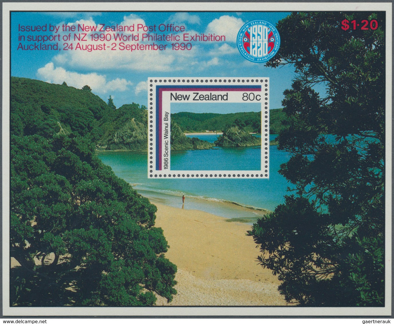 Neuseeland: 1986, NZ World Philatelic Exhibition (landscapes) Lot With About 320 Miniature Sheets, M - Briefe U. Dokumente