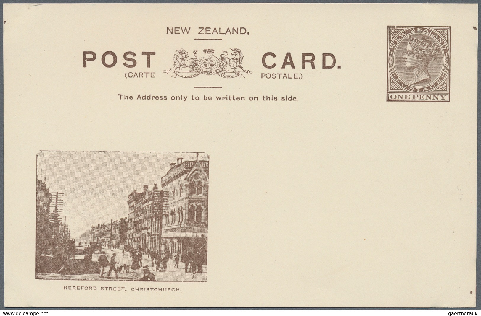 Neuseeland - Ganzsachen: 1876/1940 (ca.), accumulation with about 160 mostly different postal statio