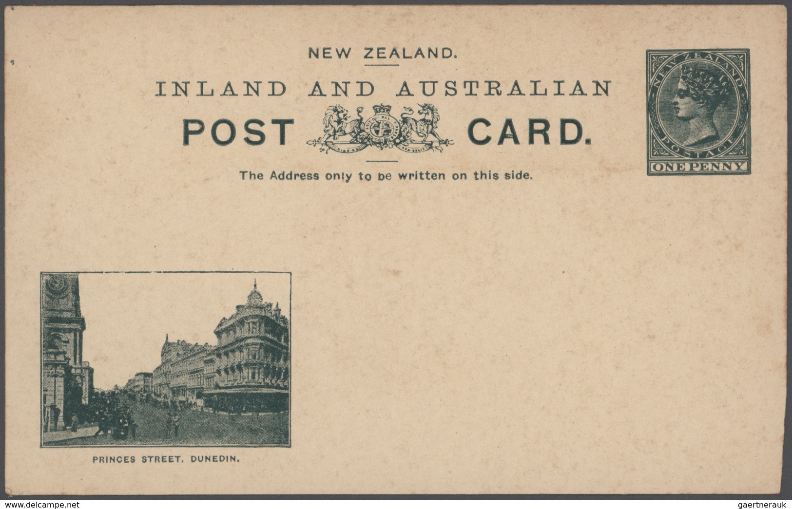 Neuseeland - Ganzsachen: 1899 Set Of Ten Different QV 'landscape' Postal Stationery Cards 1d. Green, - Ganzsachen