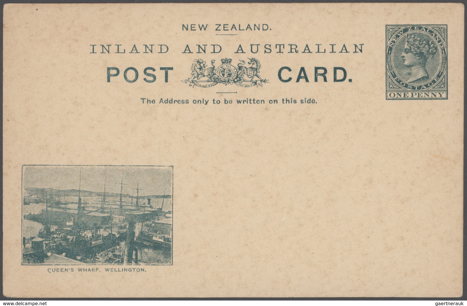 Neuseeland - Ganzsachen: 1899 Set Of Ten Different QV 'landscape' Postal Stationery Cards 1d. Green, - Ganzsachen