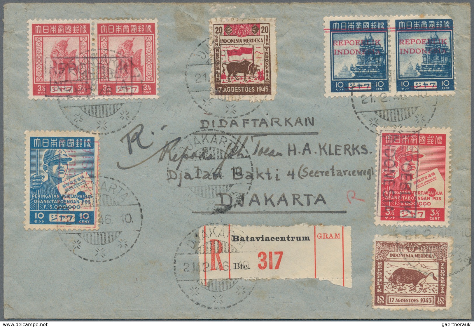 Niederländisch-Indien: 1941/1948, Very Useful Lot Of 20 Covers And Cards Containing 15 From The Time - Indes Néerlandaises