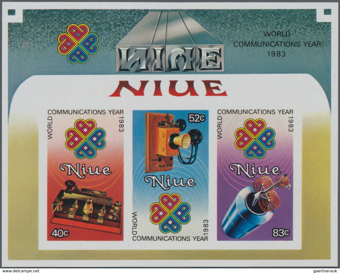 Niue: 1977/1984 (ca.), accumulation with approx. 1.000 IMPERFORATE stamps (with several se-tenant is