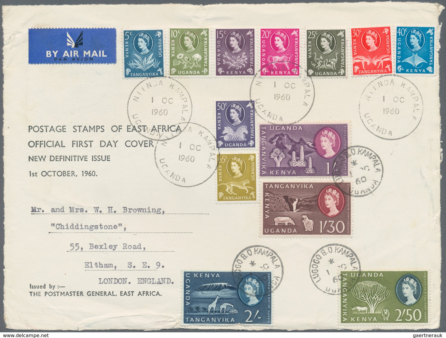 Ostafrikanische Gemeinschaft: 1937/1972, KUT Chiefly 1960s, Accumulation Of Apprx. 140 Covers, Comme - África Oriental Británica