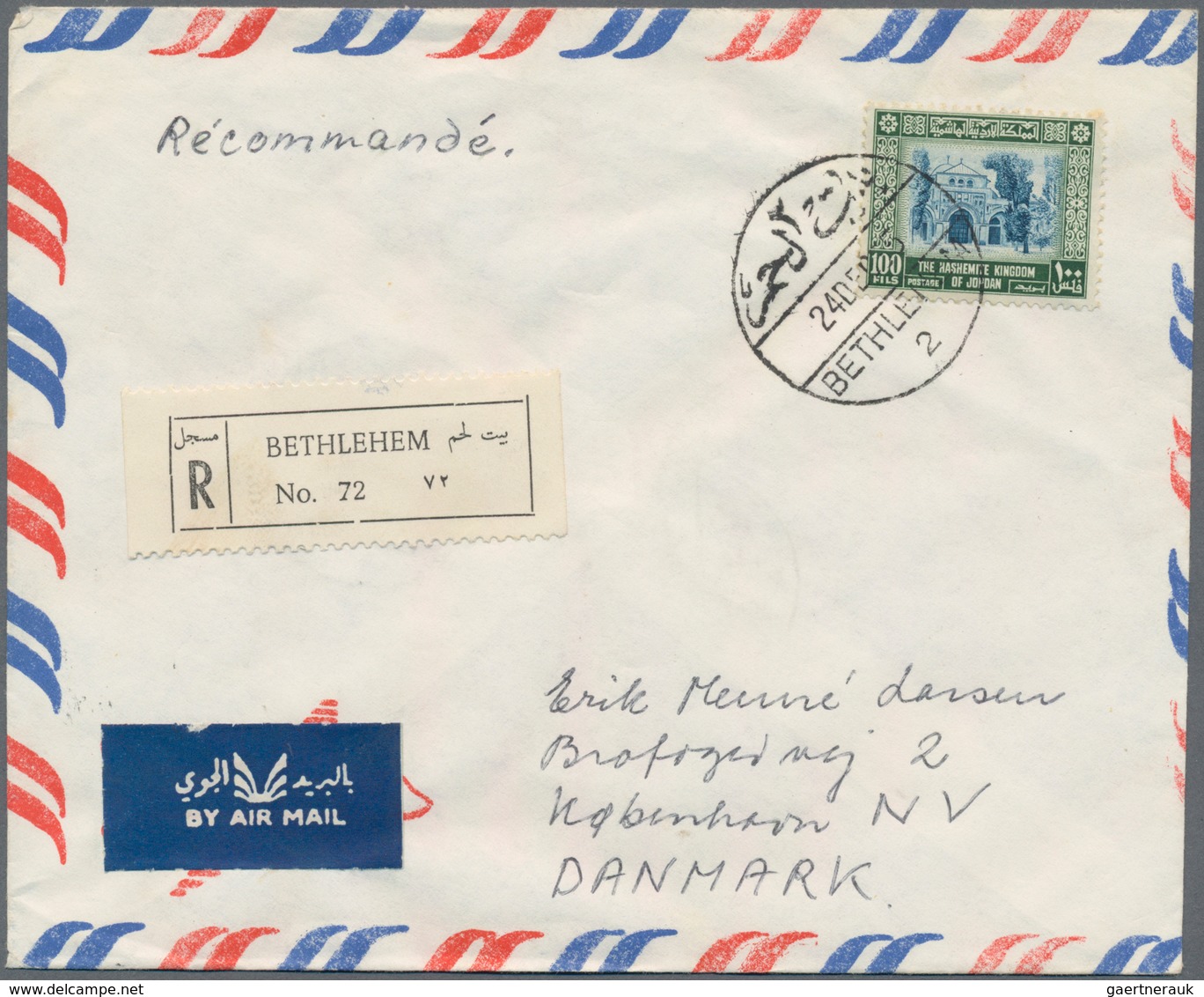 Palästina - Stempel: 1950/1967 Ca., WEST BANK Postmarks Collection With 38 Covers From Jordan, Compr - Palästina