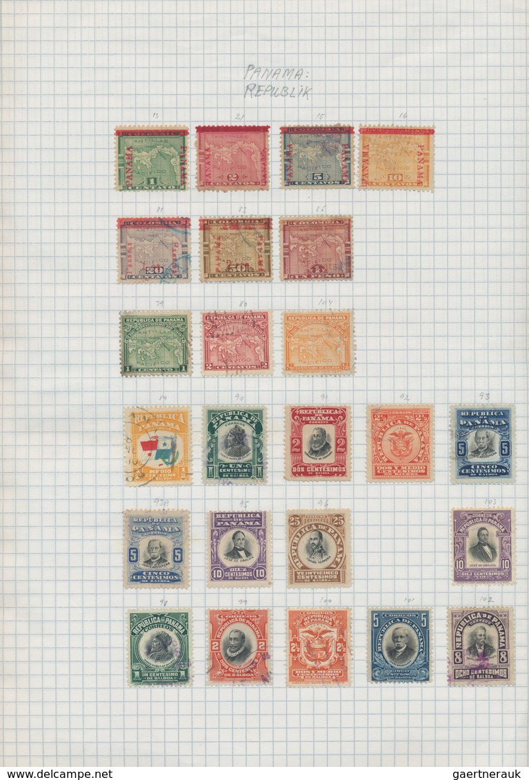 Panama: 1887/1990 (ca.), Dep. Of Columbia/Republic/Canal Zone, Used And Mint Collection/accumulation - Panamá