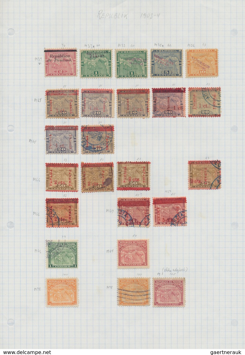 Panama: 1887/1990 (ca.), Dep. Of Columbia/Republic/Canal Zone, Used And Mint Collection/accumulation - Panamá