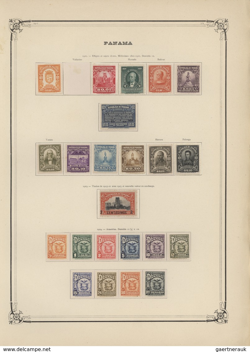 Panama: 1915/1953, A Splendid Mint Collection On Yvert Album Pages, Well Filled Incl. Overprints, Ai - Panamá