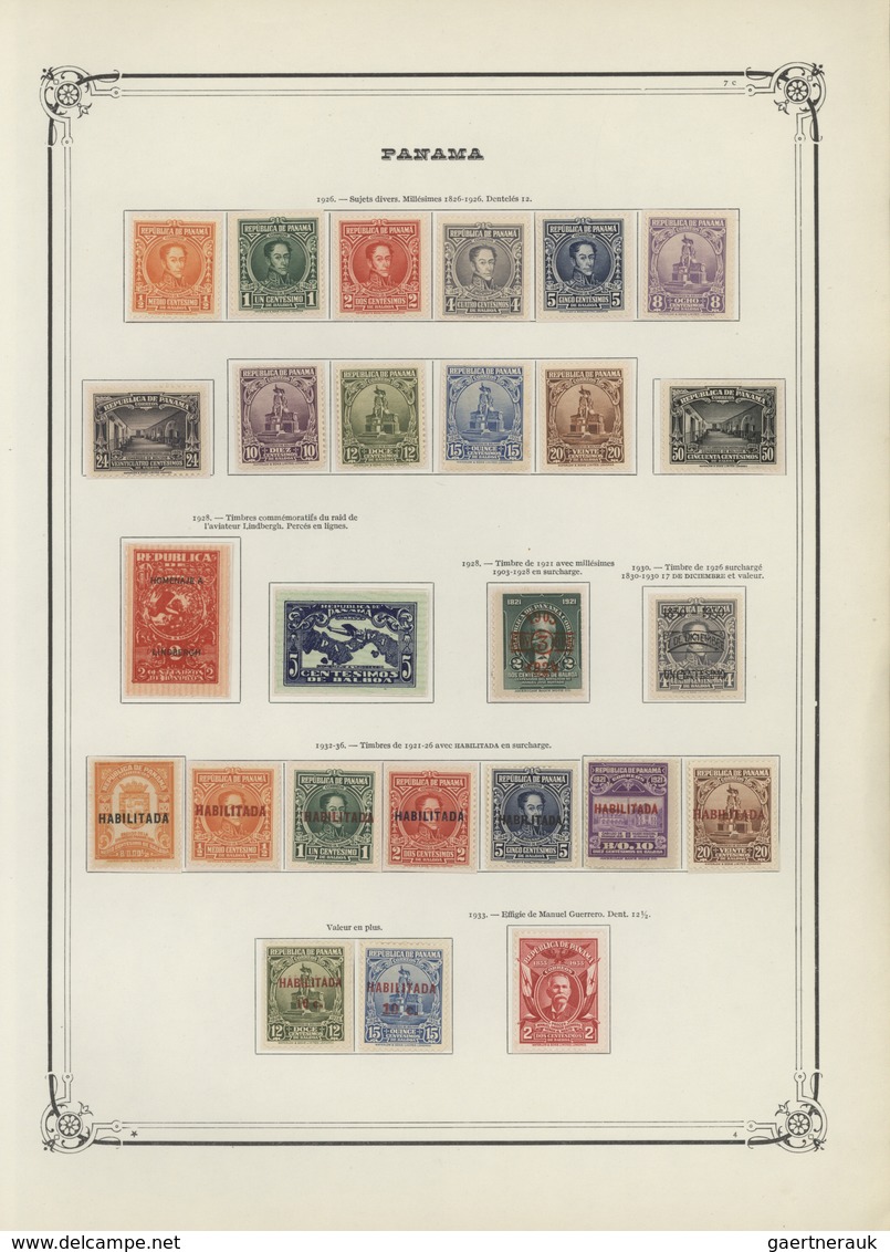Panama: 1915/1953, A Splendid Mint Collection On Yvert Album Pages, Well Filled Incl. Overprints, Ai - Panamá