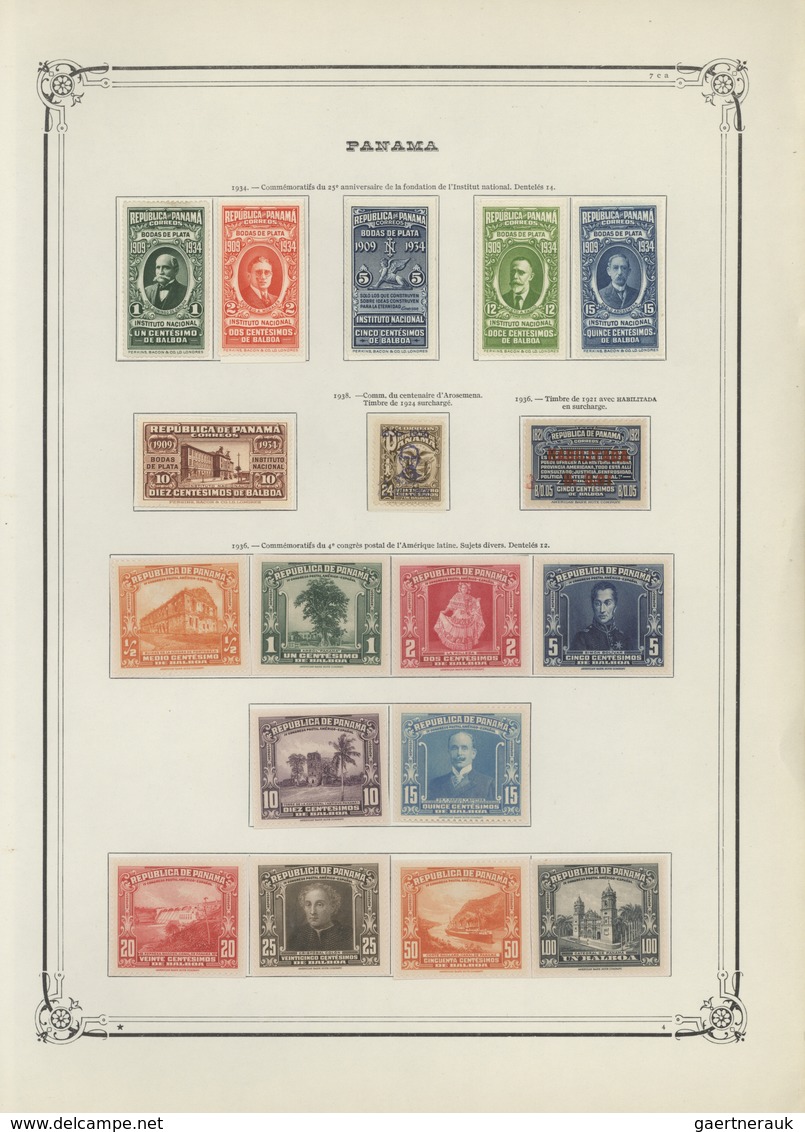 Panama: 1915/1953, A Splendid Mint Collection On Yvert Album Pages, Well Filled Incl. Overprints, Ai - Panama