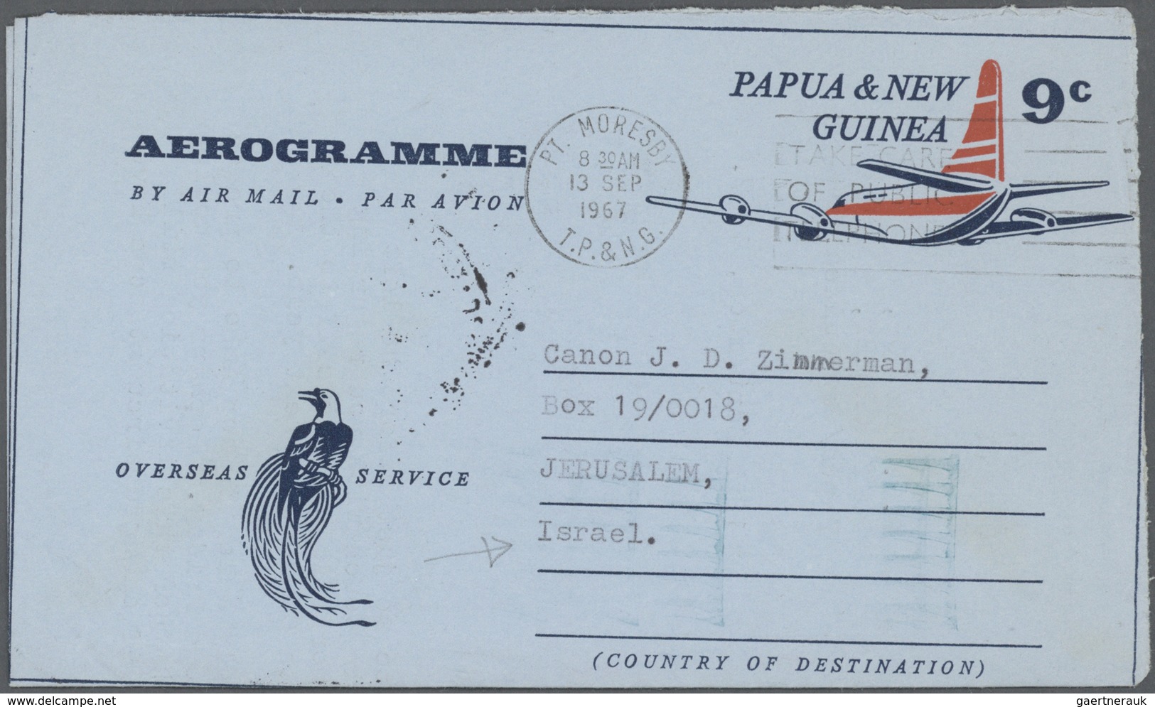 Papua Neuguinea: 1952/2000 (ca.), AEROGRAMMES: accumulation with about 680 unused and used/CTO airle