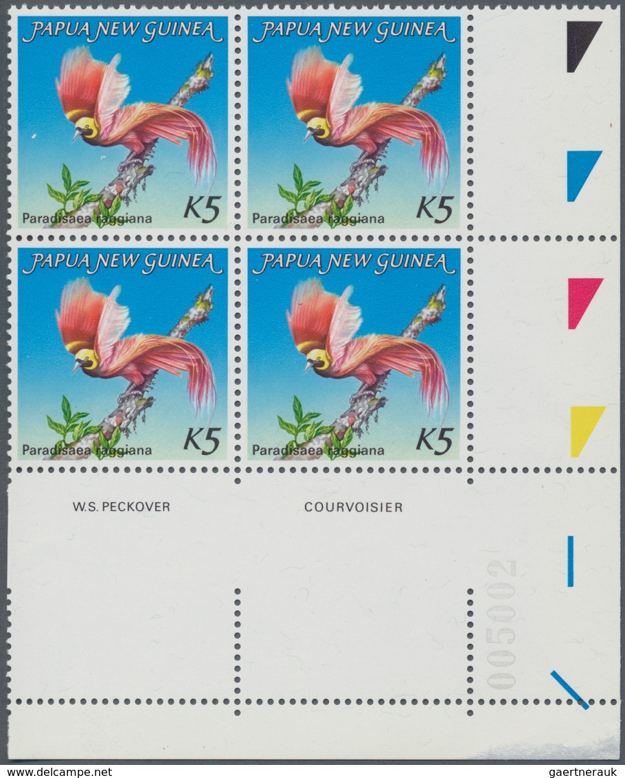 Papua Neuguinea: 1984, Bird Of Paradise Definitive 5k. ‚Paradisaea Raggiana' In An INVESTMENT LOT Wi - Papua-Neuguinea