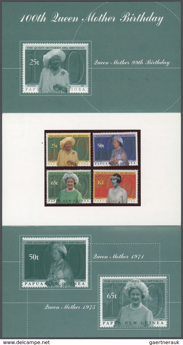 Papua Neuguinea: 1996/2008 Huge stock of so-called PNG STAMP PACKS, each containing a complete stamp