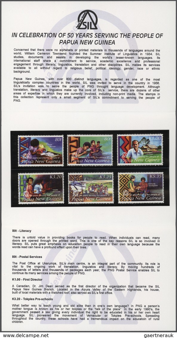 Papua Neuguinea: 1996/2008 Huge stock of so-called PNG STAMP PACKS, each containing a complete stamp