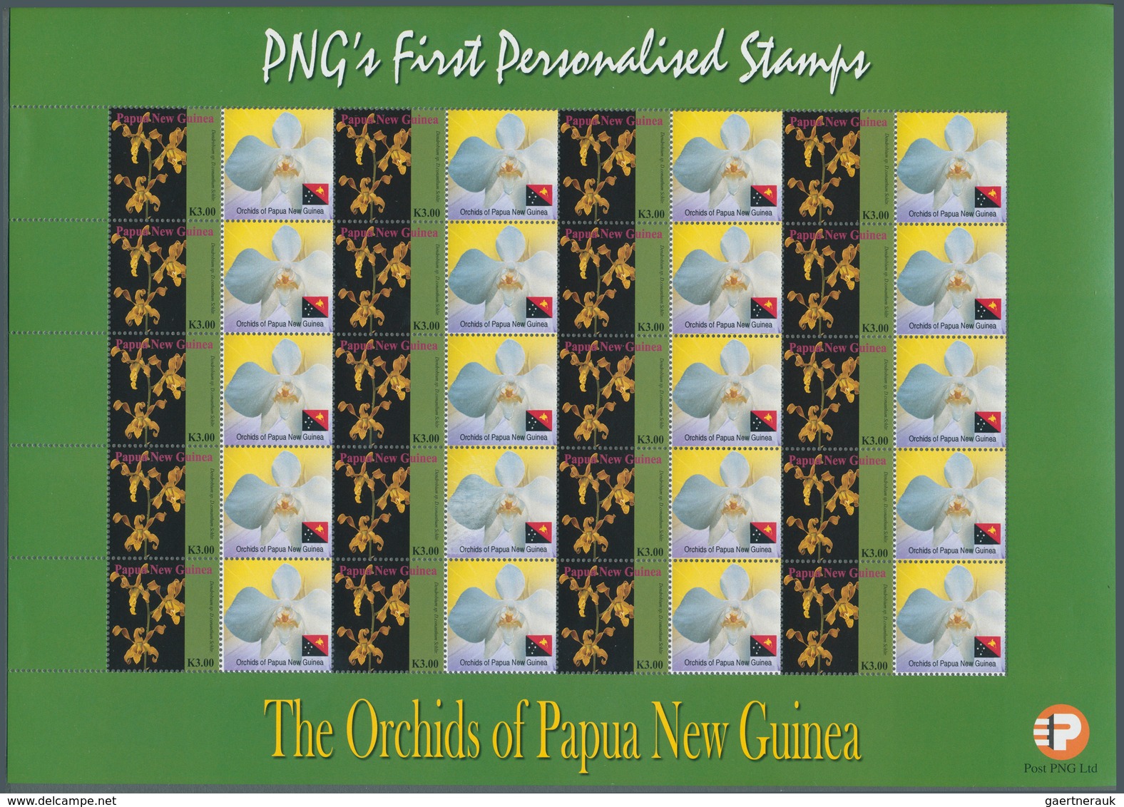 Papua Neuguinea: 2007, So Called PERSONALIZED STAMPS Over 5,000 Sheets Mint Never Hinged, Attractive - Papua-Neuguinea