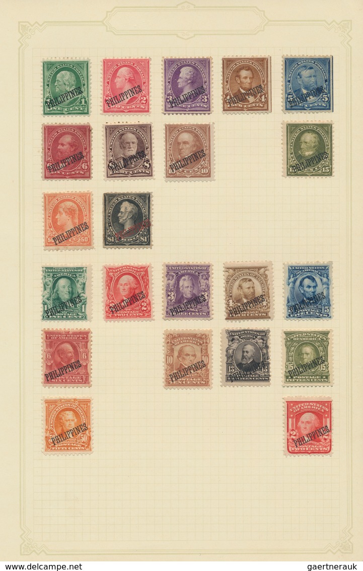 Philippinen: 1899/1943, A Splendid Mint Collection On Album Pages, Well Sorted Throughout, Showing A - Philippinen