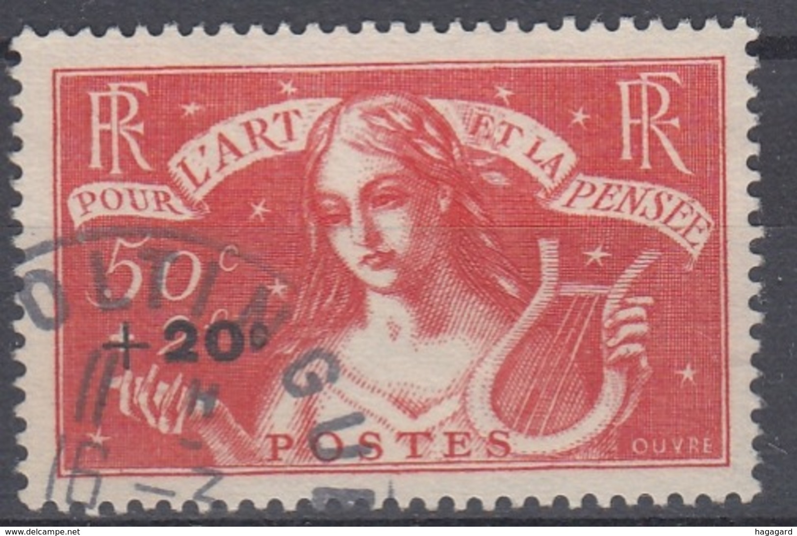 +France 1936. Chômeurs Intellectuals. Yvert 329. Cancelled - Gebruikt