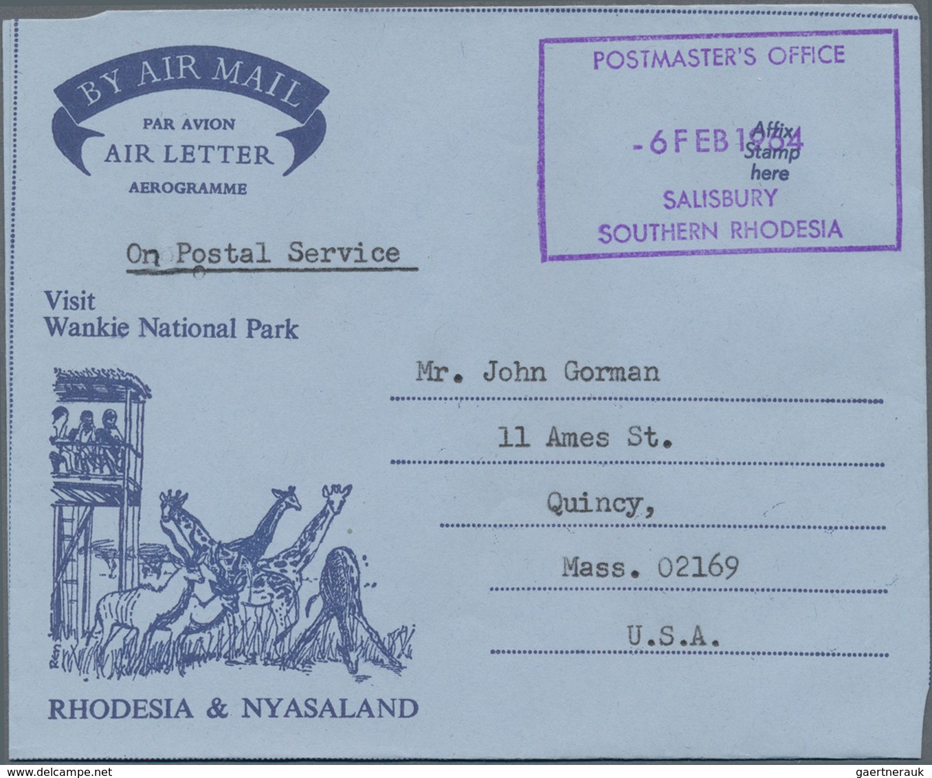 Rhodesien Und Nyassaland: 1956/70 Holding Of Ca. 800 Unused And CTO-used Aerograms, Incl. Some Quite - Rhodesia & Nyasaland (1954-1963)