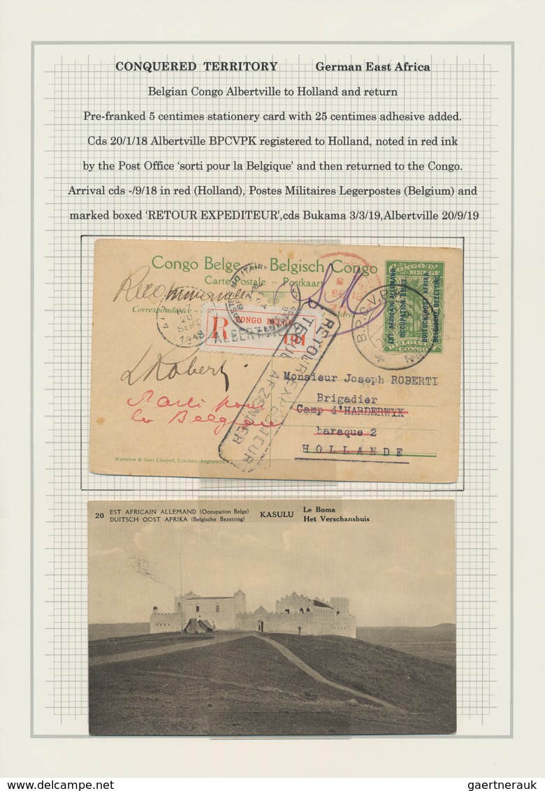 Ruanda-Urundi - Belgische Besetzung Deutsch-Ostafrika: 1916/1924, interesting and valuable collectio