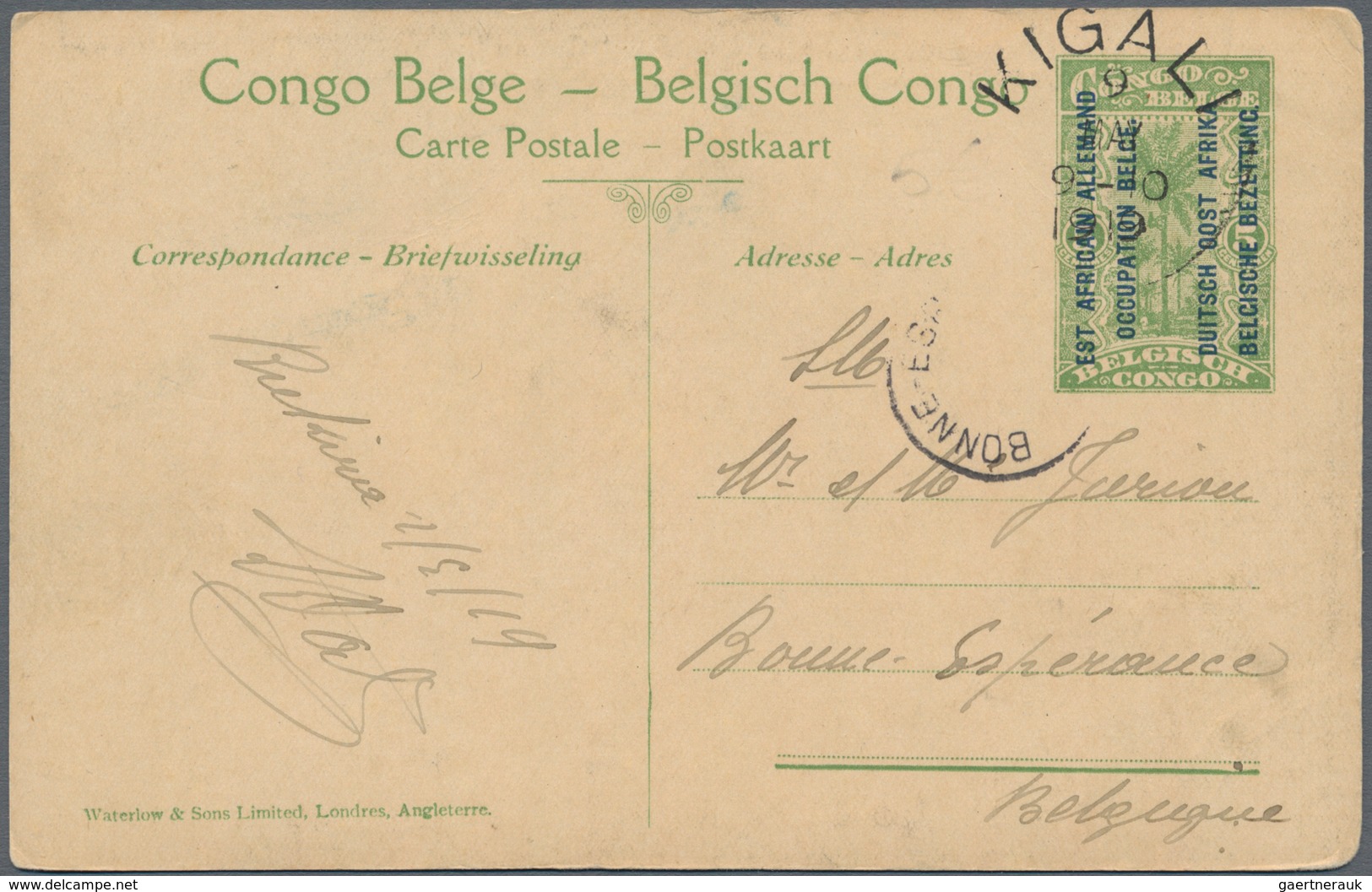 Ruanda-Urundi - Belgische Besetzung Deutsch-Ostafrika: 1918/1920 Ca., Comprehensive Lot With More Th - Sammlungen