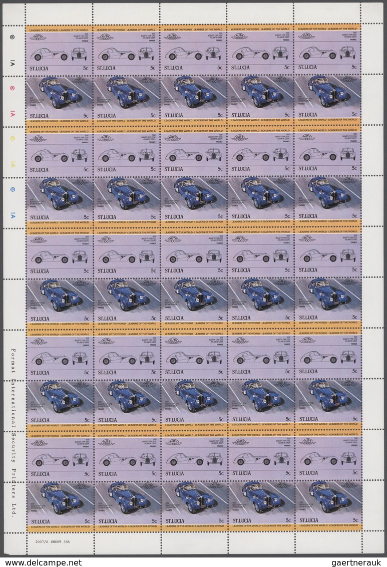 St. Lucia: 1983/1984, Big Investment Accumulation Of Full Sheets And Part Sheets. Varying Quantity: - St.Lucia (...-1978)