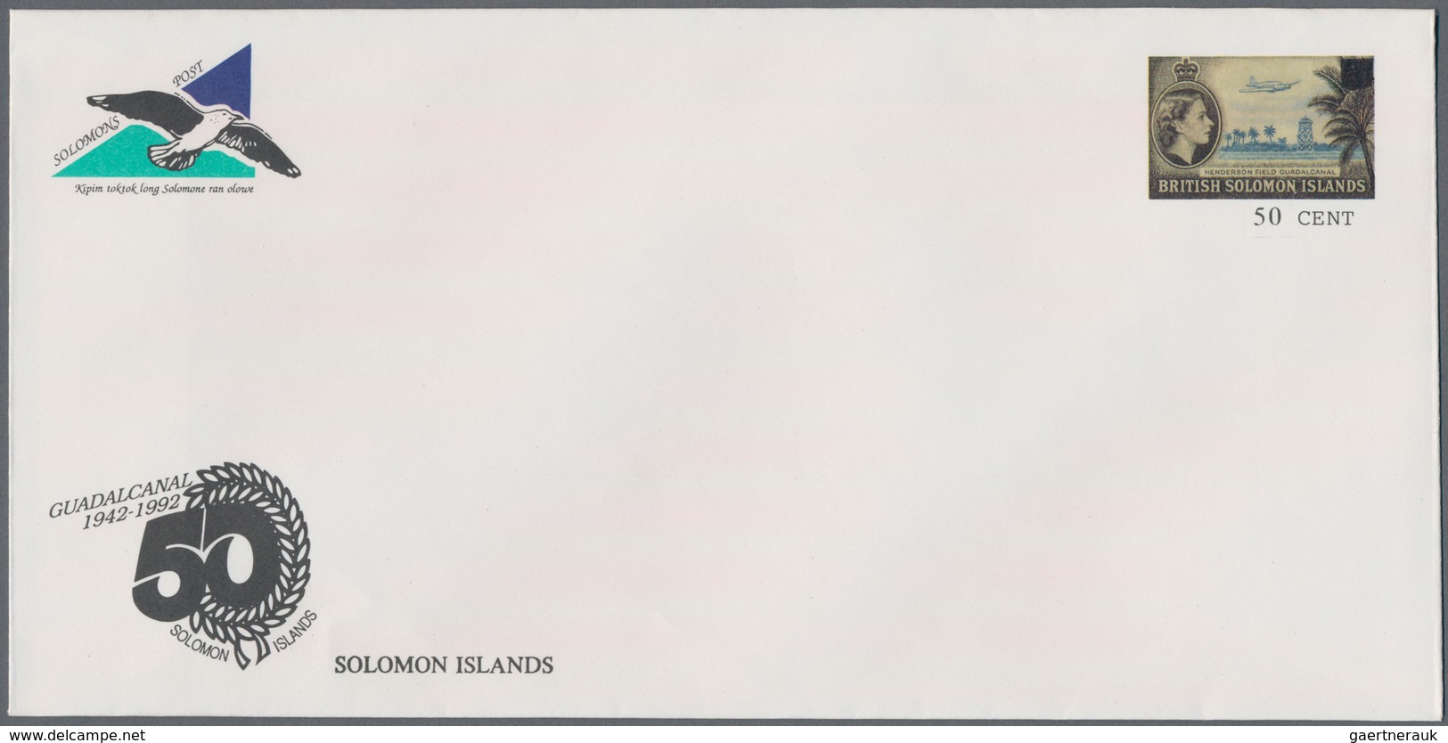 Salomoninseln: 1992/1999 (ca.), Accumulation With About 145 PRE-STAMPED ENVELOPES In Six Different T - Islas Salomón (...-1978)