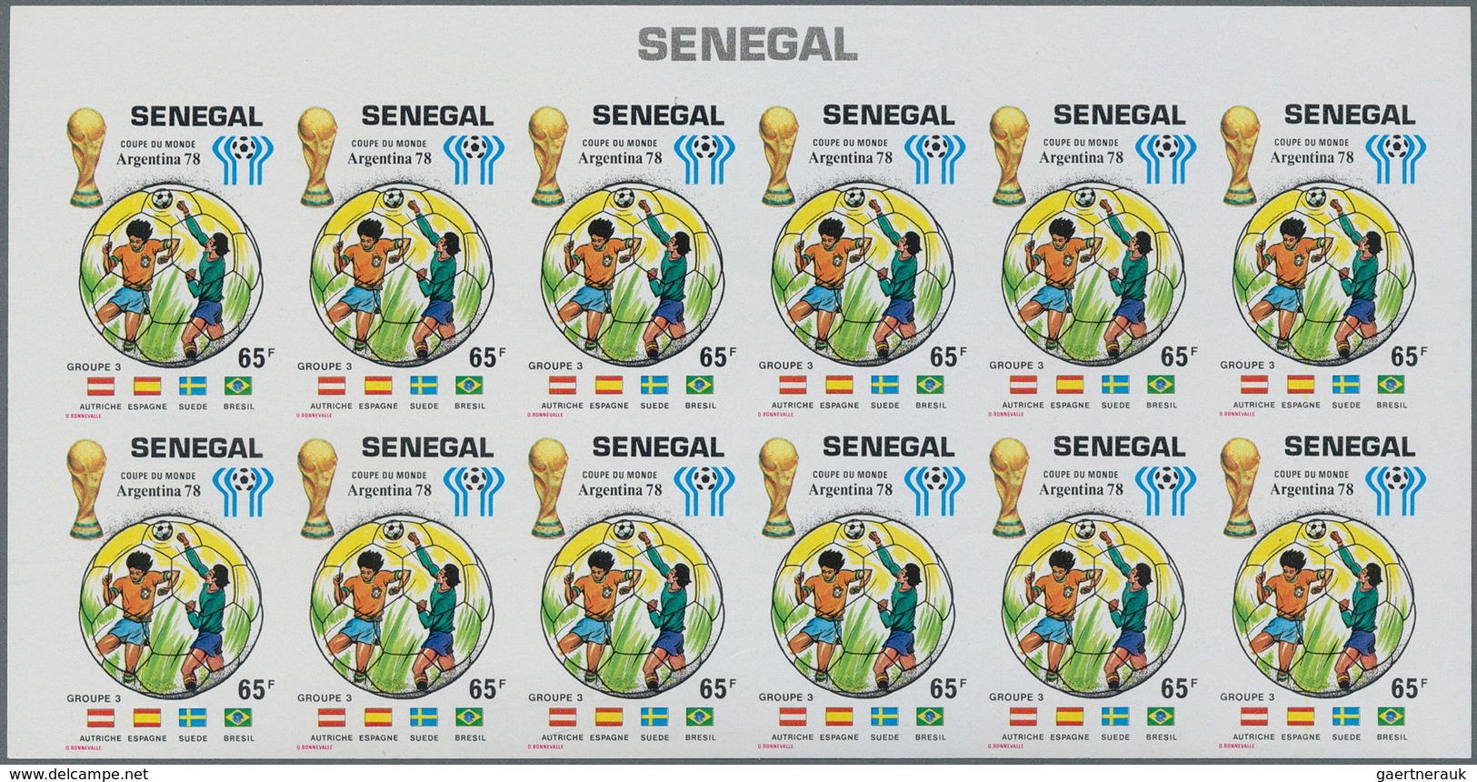 Senegal: 1972/1980, Lot Of 1741 IMPERFORATE (instead Of Perforate) Stamps And Souvenir Sheets MNH, S - Otros & Sin Clasificación