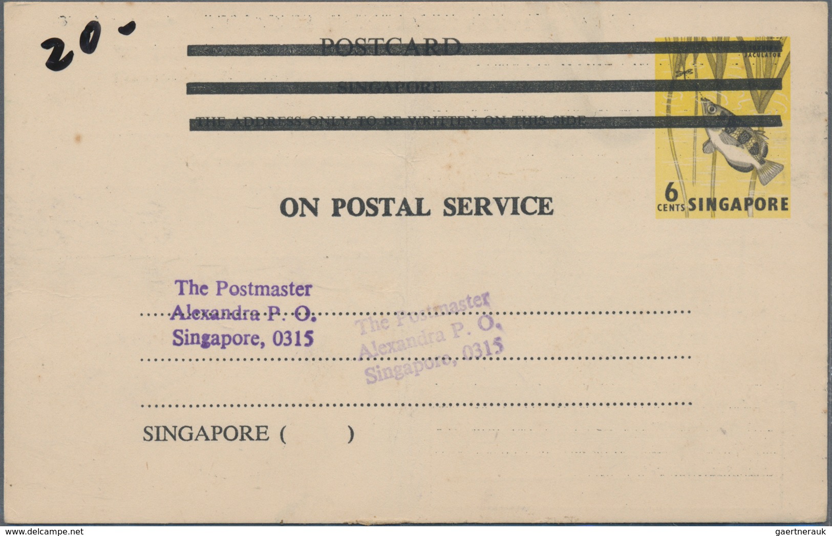 Singapur: 1875 - 1980, Accumulation Of Ca. 165 Post Forms, Telegrams, Receipts Etc., In Mixed Condit - Singapur (...-1959)