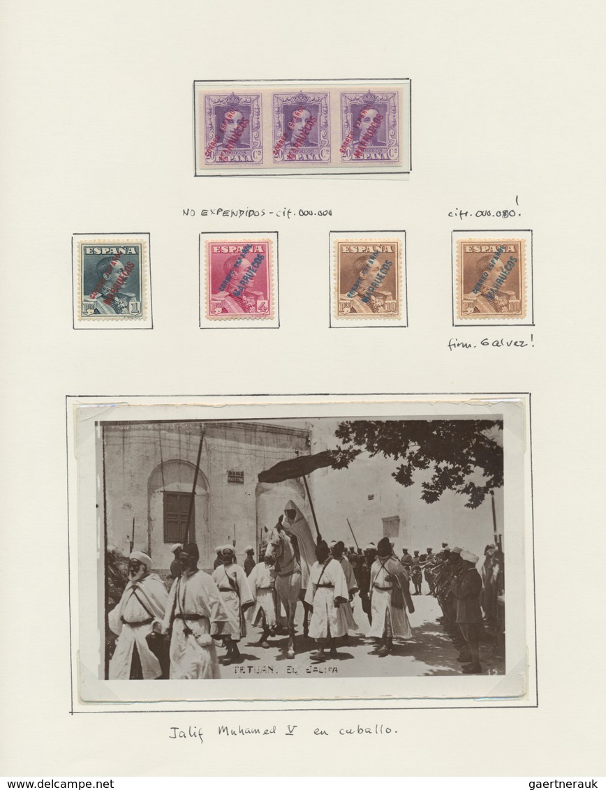 Spanisch-Marokko: 1903/1957, Spanish Morocco and Tanger, a splendid collection on album pages in a S