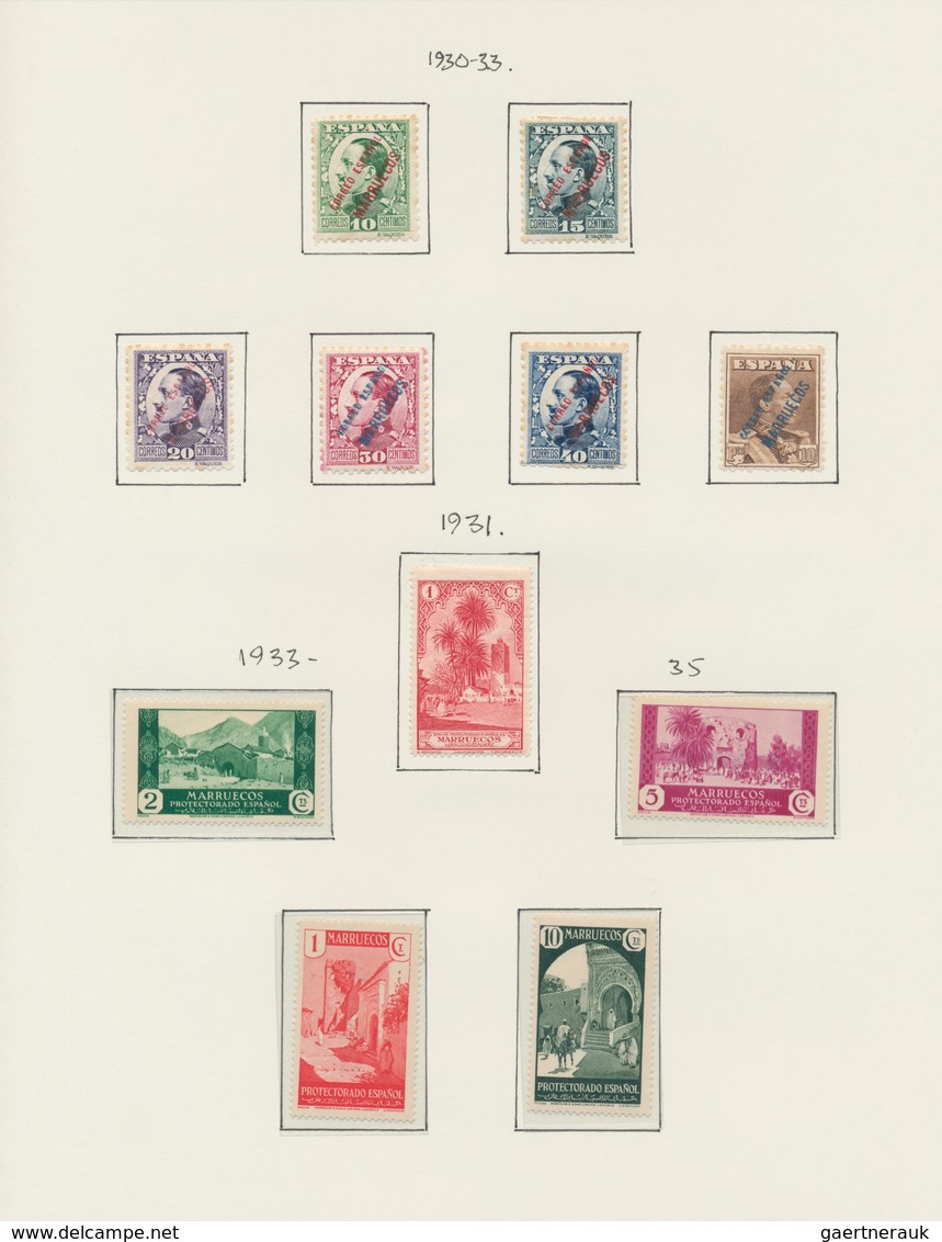 Spanisch-Marokko: 1903/1957, Spanish Morocco and Tanger, a splendid collection on album pages in a S