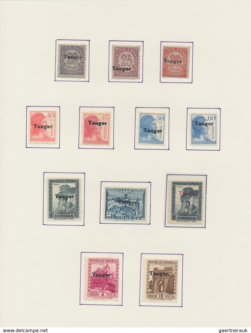 Spanisch-Marokko: 1903/1957, Spanish Morocco and Tanger, a splendid collection on album pages in a S