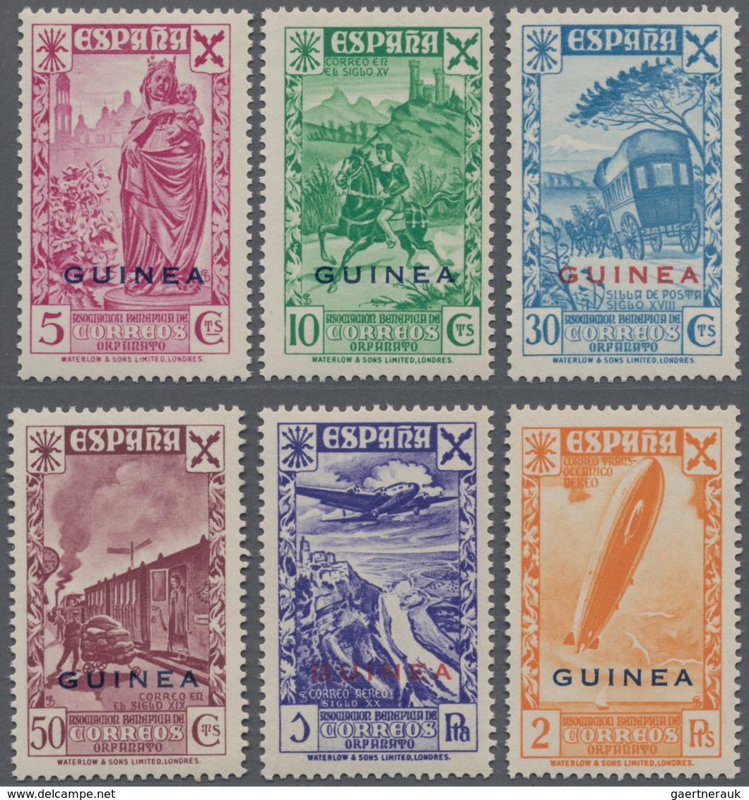Spanische Besitzungen Im Golf Von Guinea: 1943, Spain Private Issue (‚Huerfanos De Correios‘) With B - Guinea Espagnole