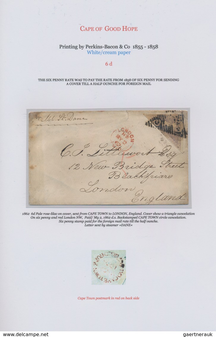 Kap Der Guten Hoffnung: 1853-1864: Exhibition Collection Of More Than 160 Stamps, Including 67 Trian - Cabo De Buena Esperanza (1853-1904)