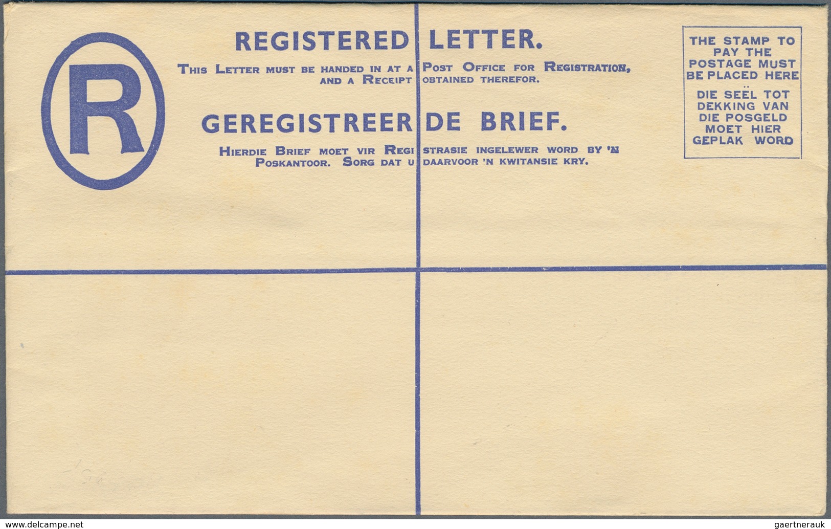 Südafrika - Ganzsachen: 1913/1961 (ca.), Collection With 21 Different REGISTERED LETTERS Incl. Diffe - Otros & Sin Clasificación