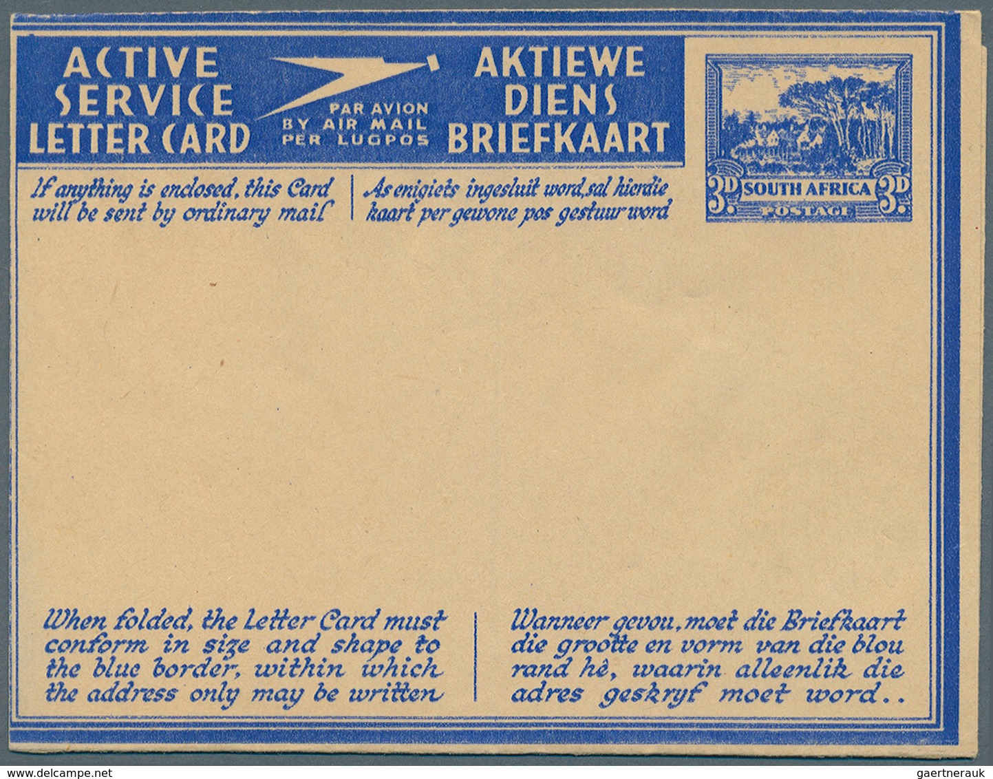 Südafrika - Ganzsachen: ACTIVE SERVICE LETTERCARDS: 1941/1944 (ca.), Accumulation With About 48 Unus - Other & Unclassified