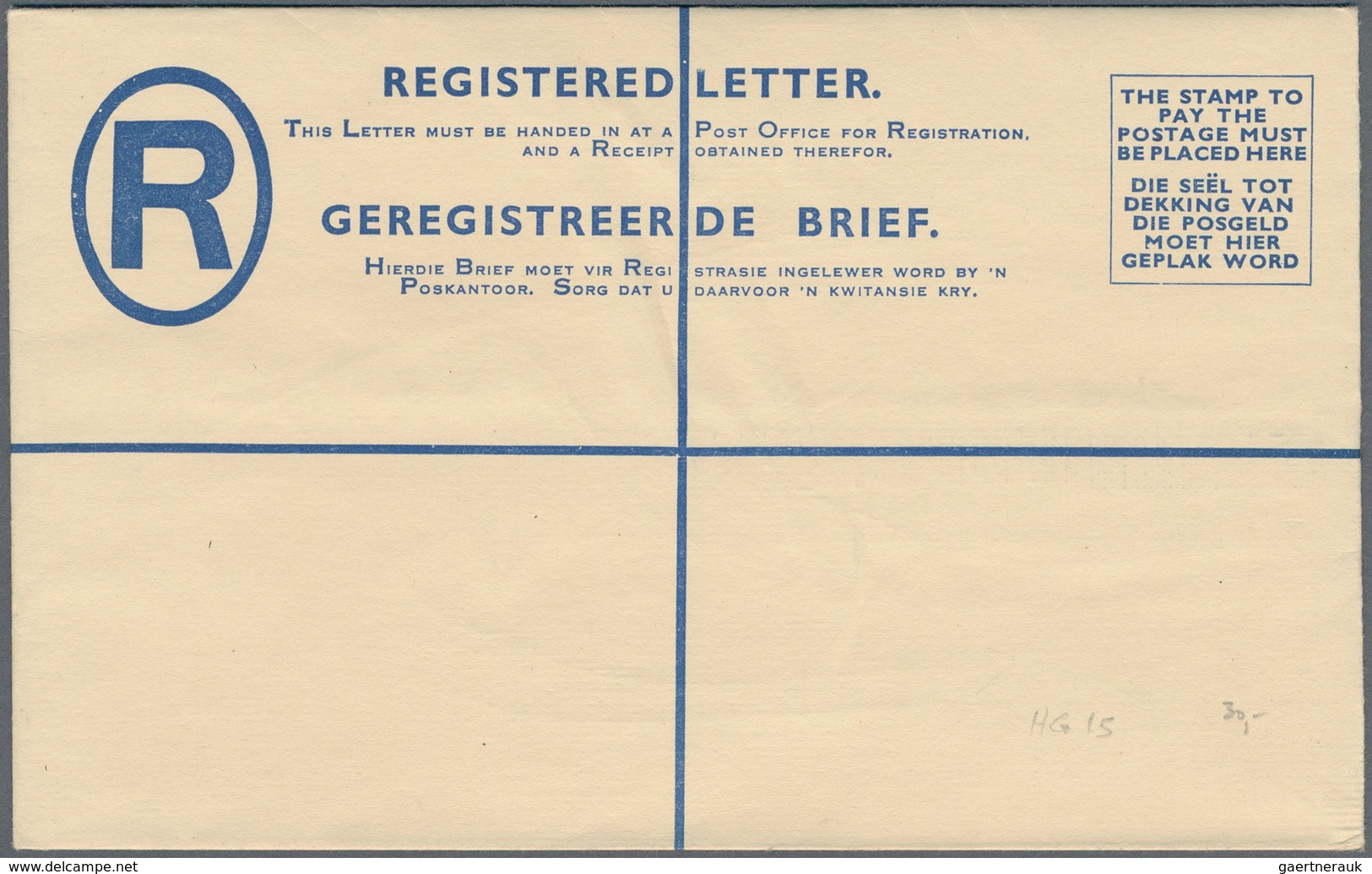 Südwestafrika: 1923/1965 (ca.) POSTAL STATIONERY: Collection With Nine Different South African REGIS - África Del Sudoeste (1923-1990)