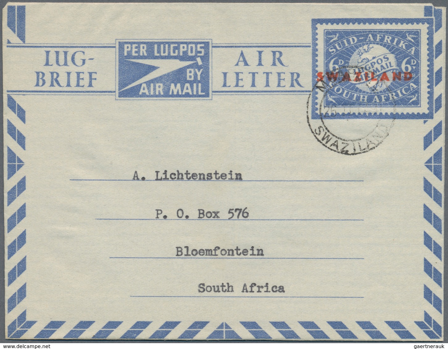 Swaziland: 1944/65 (ca.) Holding Of Ca. 600 Unused/CTO/used Airmail Letter Sheets, Mainly With Overp - Swaziland (...-1967)