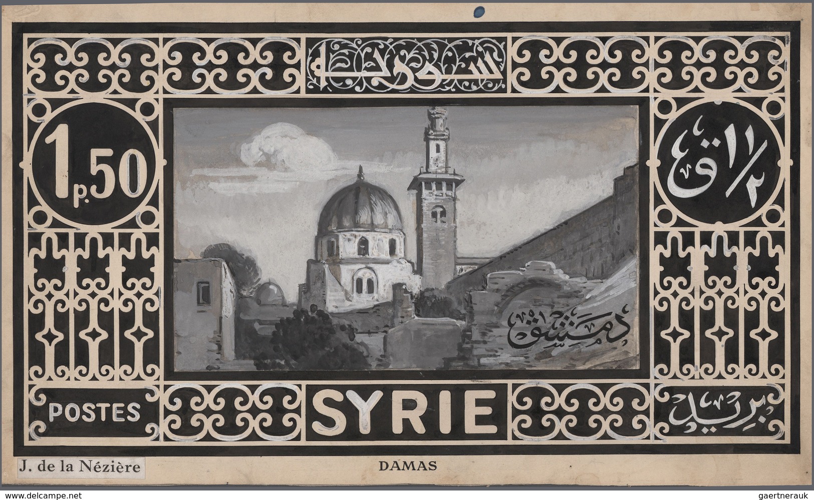 Syrien: 1925/1934, Definitives "Pictorials", Designer "Jean De La Neziere", Group Of 15 Large-sized - Siria