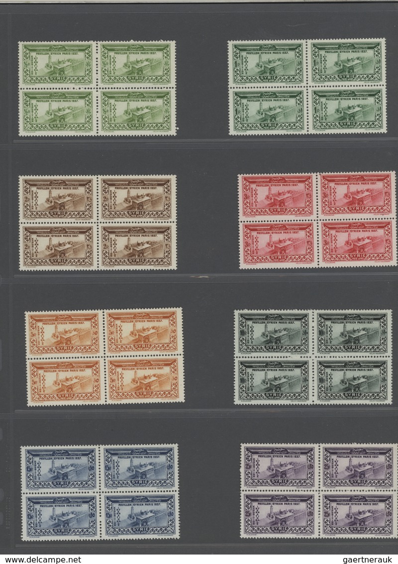 Syrien: 1930-1975, Mint Stock In Large Album With Sheets And Blocks, Including Early Air Mails, Over - Syrien