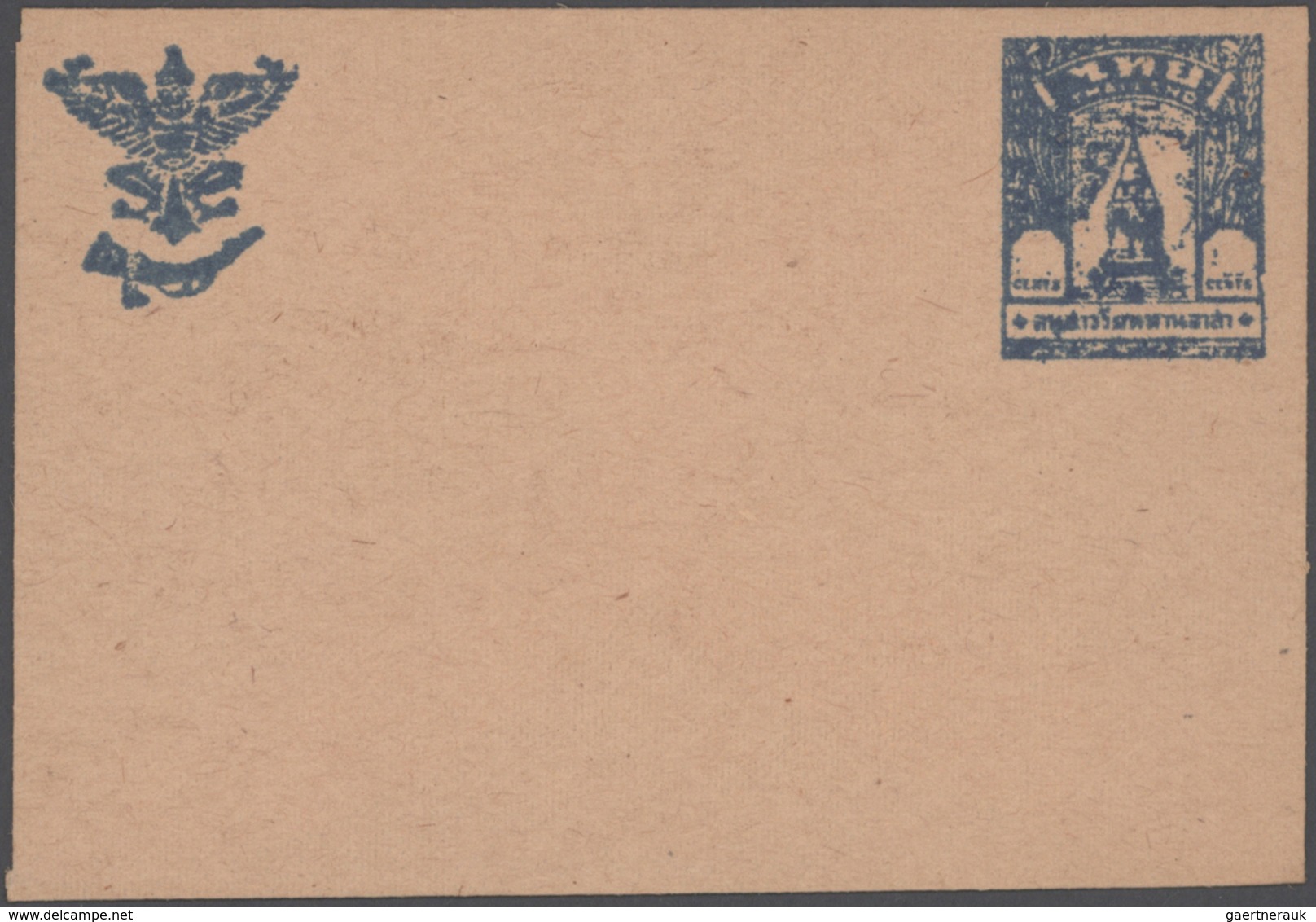 Thailand - Besetzung Malaiischer Gebiete: 1944 Postal Stationery Envelope 'Victory Monument', Four P - Thailand