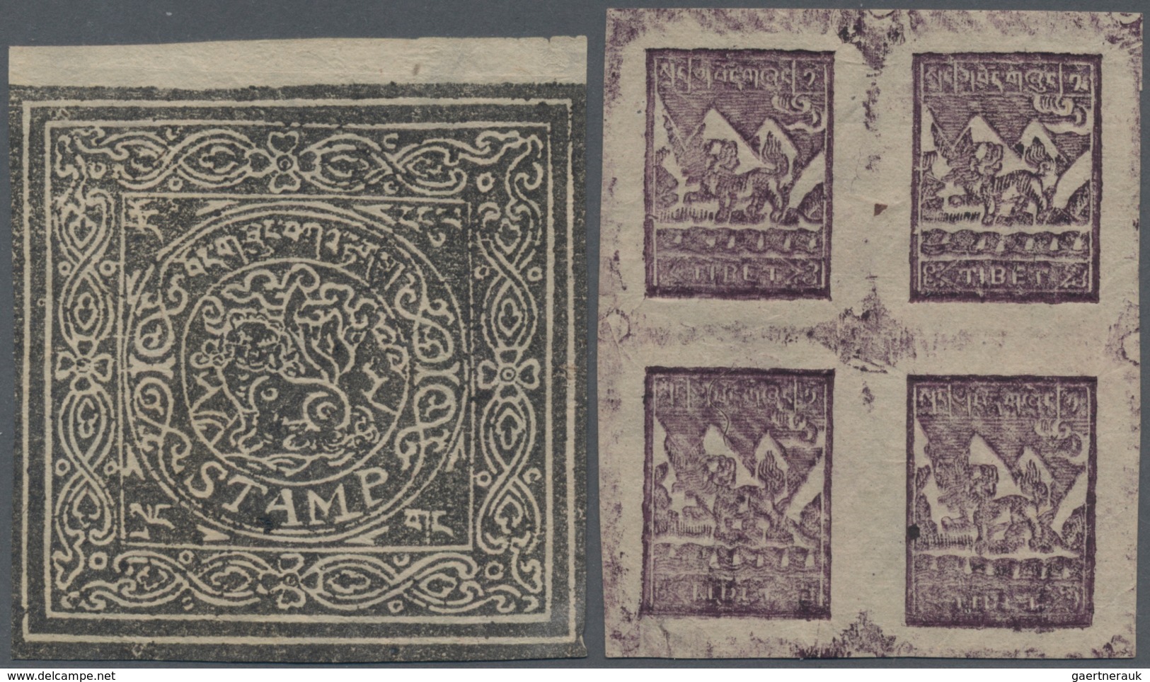 Tibet: 1912/50, mint and used collection on stockcards inc. 1st issue mint margin copy set ea. signe