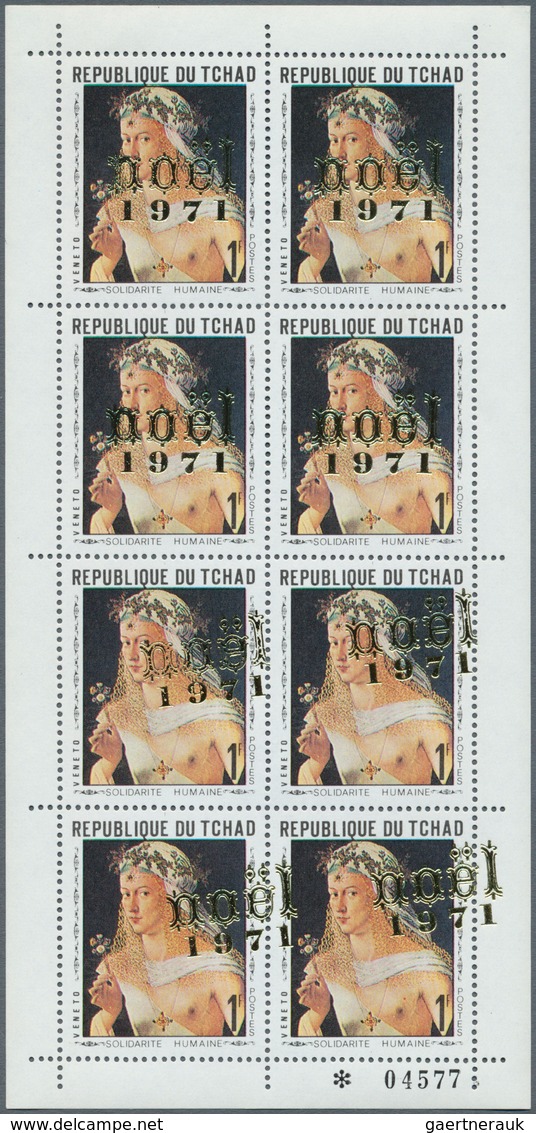 Tschad: 1968/1972, Nice Collection Of Errors, With Albino Overprints, Colour Shifts, Inverted Overpr - Ciad (1960-...)