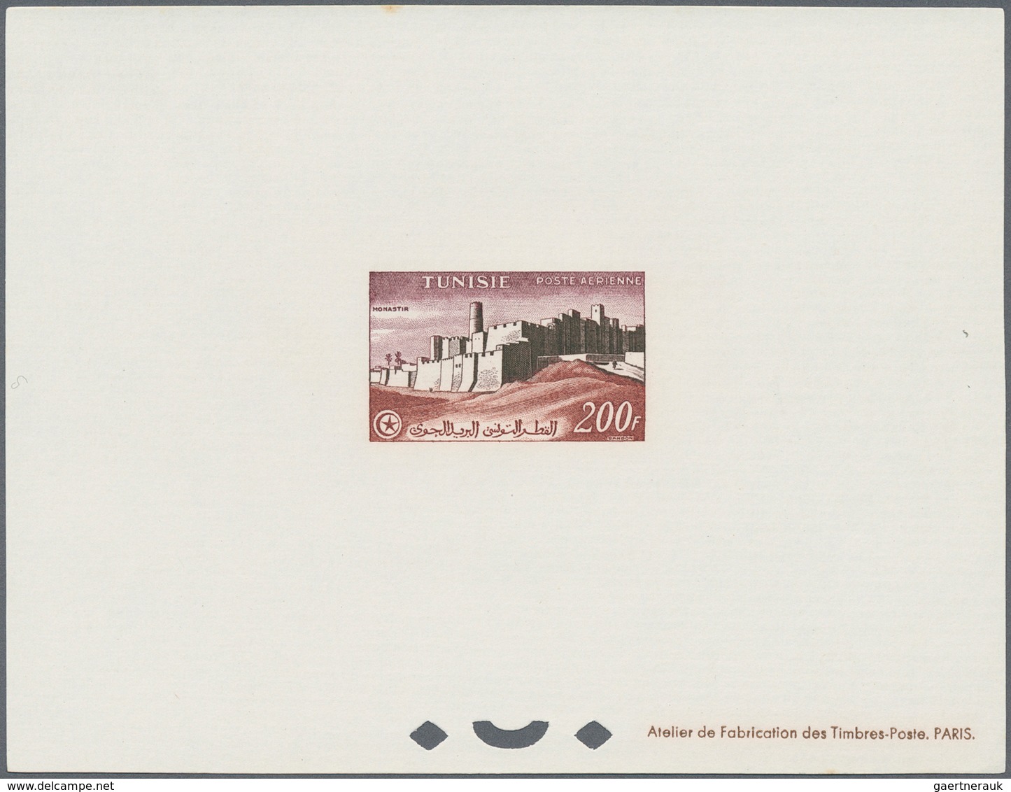 Tunesien: 1890-1975, 132 Epreuve de Luxe including sunk die proofs, two very scarce first issue proo