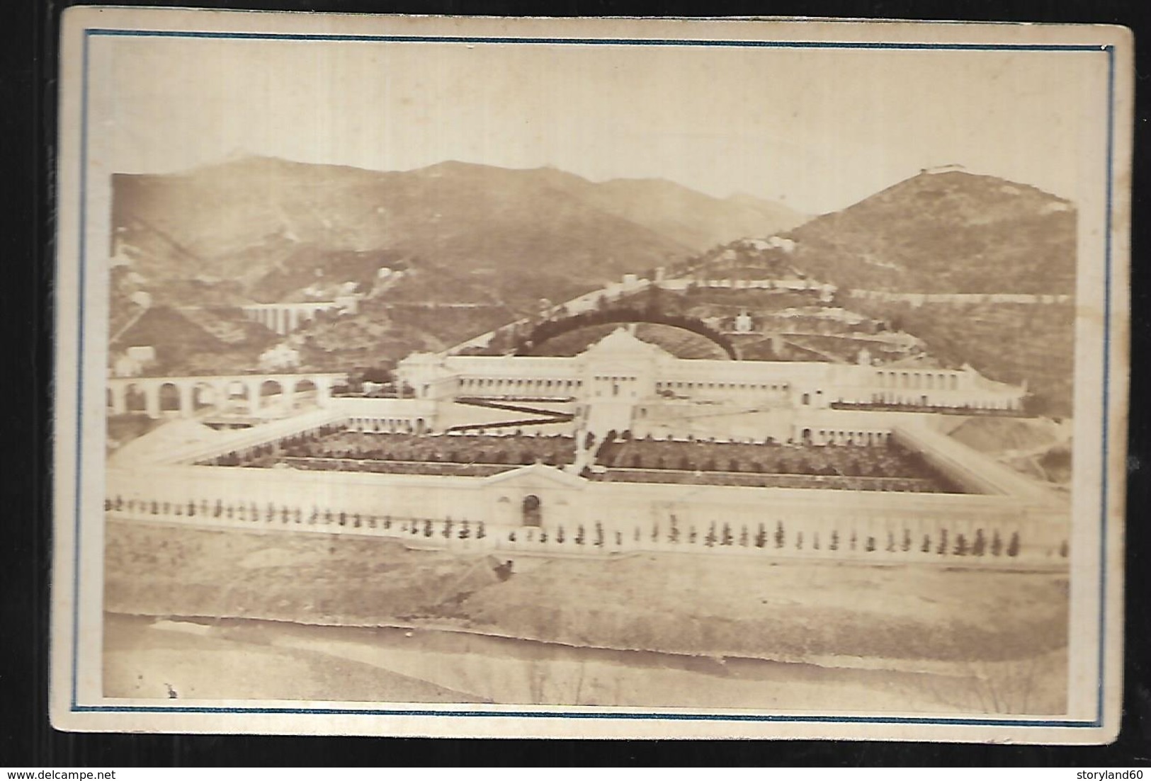 Monument Du Campo Santo Sur Carton Et Vue D'ensemble  Soit 2 Photos - Antiche (ante 1900)