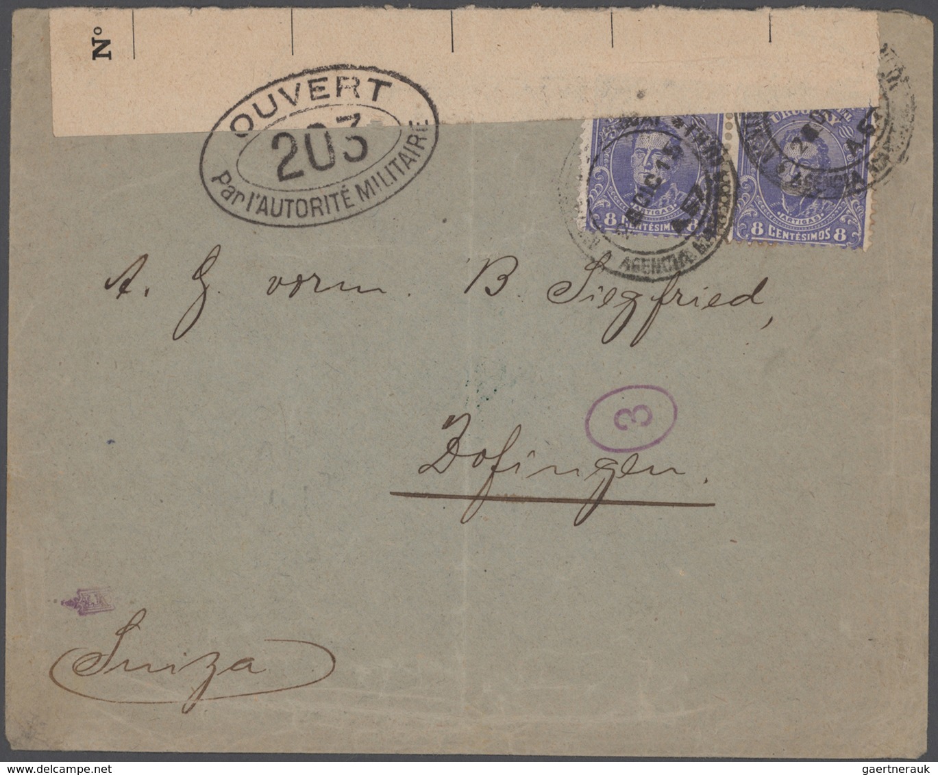 Uruguay: 1880/1957 (ca.), covers (26) and mostly used stationery (6), to be inspected. (ex Weserland