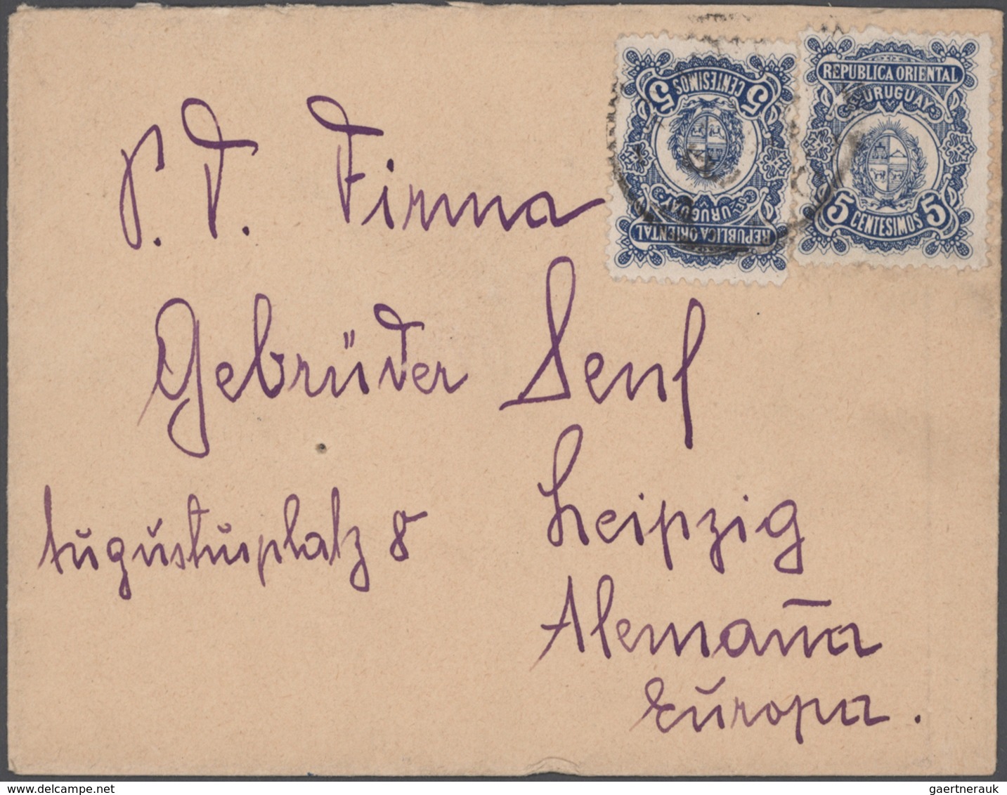 Uruguay: 1880/1957 (ca.), covers (26) and mostly used stationery (6), to be inspected. (ex Weserland