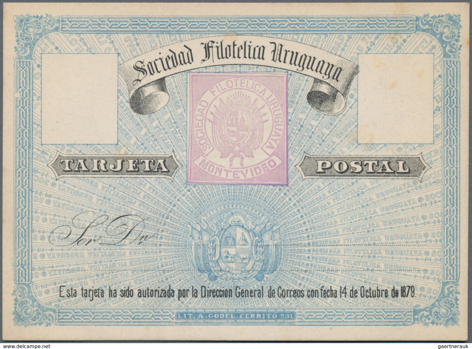 Uruguay - Ganzsachen: 1875/1980 Ca. 240 Unused/CTO-used And Commercially Used Postal Stationeries, I - Uruguay