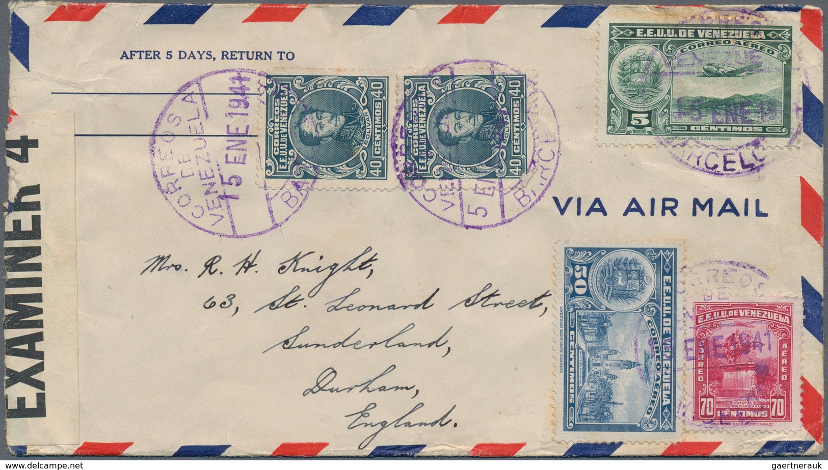 Venezuela: 1900/1970, Lot Of About 150 Covers And Cards, Some Fronts Only. Comprising Airmail, Regis - Venezuela